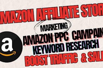 create amazon affiliate website, PPC ads campaign, amazon fba PPC, amazon store