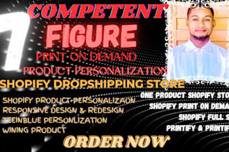 build shopify print on demand shopify store personalized pod product teeinblue
