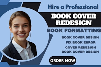 fix error, reformat book cover redesign layout formatting for amazon KDP ebook