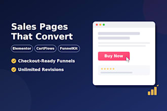 design elementor sales page landing page cartflows