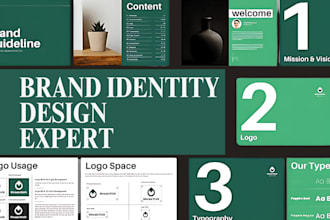 design brand kit, brand identity style guides, full branding guidelines kit book