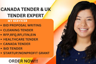 find UK tender, canada tender, healthcare, cleaning tender rfp