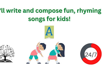 write kids song, nursery rhyme