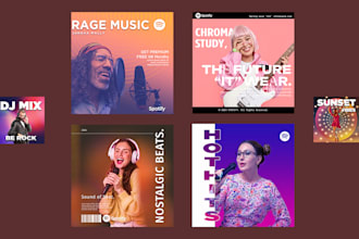 design spotify playlist cover arts and cover arts