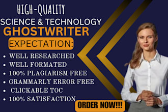 write unique content for your science and technology ebook