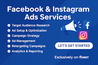 setup and run facebook ads, meta ads, instagram ads, and marketing campaigns