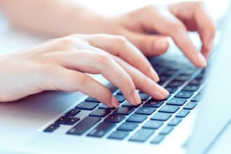 do fast typing job, retype