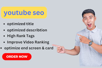 be your youtube video SEO specialist and organic view