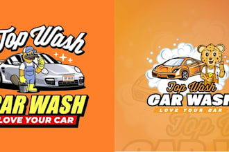 design automotive, car detailing and auto repair logo unlimited revision