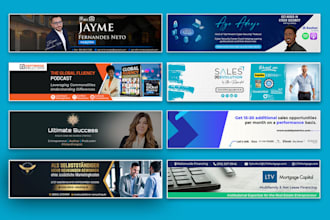 design facebook cover, linkedin, social media banners