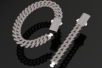 do stunning 3d models of customized chains