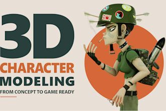model stylized 3d character for games