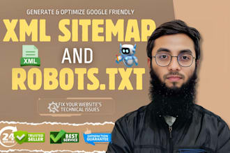 provide XML sitemap robots txt website technical SEO audit and fix issues