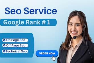 do complete monthly seo service for google first page ranking