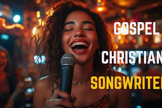 be your soulful female singer songwriter for gospel, rock, rnb, music producer