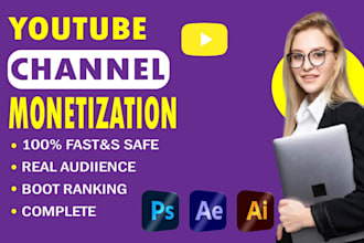 complete youtube channel monetization promotion