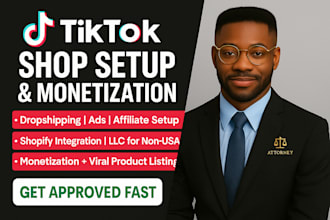 setup tik tok shop manage tiktok ads monetization ecommerce marketing promotion