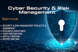 help in cyber security and risk management projects