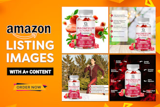 design amazon product infographic , amazon listing images and a plus content