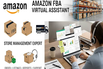 be your expert amazon fba virtual assistant, amazon store manager