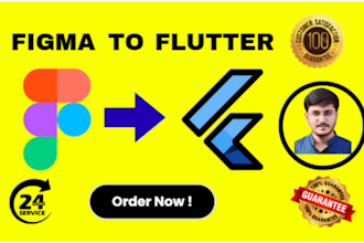convert figma to flutter and develop flutter apps, UI