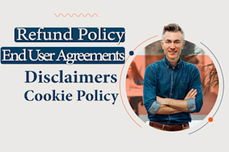 cookie policy disclaimer refund return user agreement end user service privacy