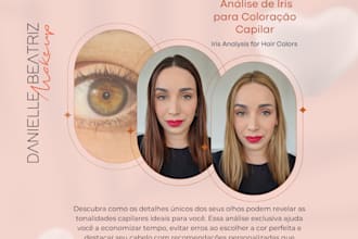 provide iris analysis to recommend ideal hair colors