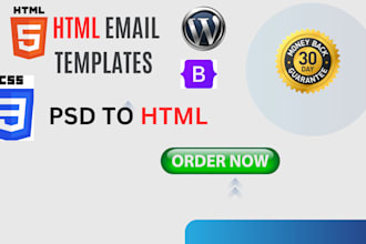 design professional  responsive HTML email templates