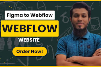 convert your figma design into a responsive webflow website