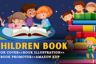 do children book, story book, book illustration for amazon KDP and lulu