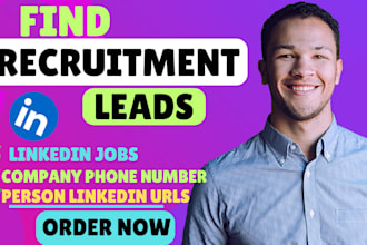 do linkedin recruiting, sourcing and list building