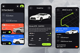 develop taxi booking app, uber app, carpooling app, food delivery app, flutter