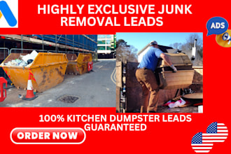 junk removal leads dumpster leads hauling leads removal lead waste removal leads
