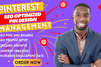 design quality attractive pinterest pins and SEO boards as your marketing expert