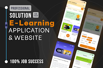 develop lms mobile app, e learning app, ebook mobile app, online tutor app,