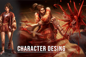 do character design and concept art for you