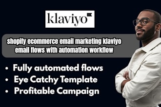 shopify ecommerce email marketing klaviyo email flows with automation workflow