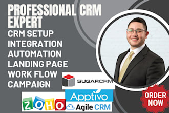 setup agile crm apptivo zoho sugar crm bigin crm nimble zoho crm automations