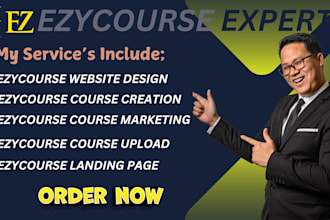 design ezycourse website, ezycourse course creation, ezycourse automation