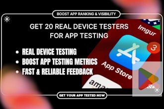 provide 20 device active testers for google play console