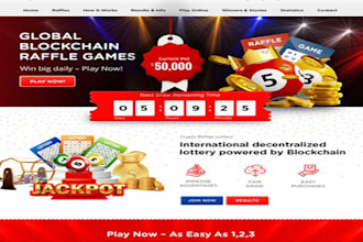create raffle website, competition website, giveaway website, raffle ticket