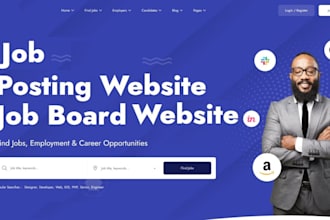 create job board website, business, portfolio website, recruitment website