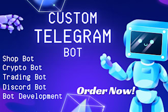create telegram bot trading bot and chat bot with python