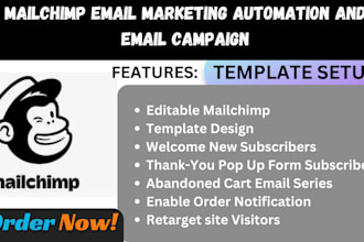 mailchimp campaign, template, and email marketing automation