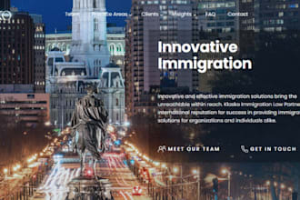 design law firm website immigration website lawyer visa consultant website