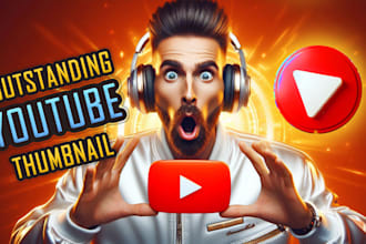 design an outstanding youtube thumbnail clickbait