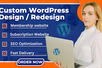 develop wordpress subscription and membership website