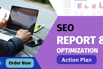 create SEO audit report and action plan and do on page optimization