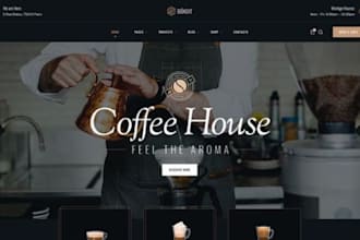 design money making coffee shopify shop restaurant coffee store coffee website