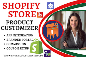 setup shopify store product customizer zepto customily inkbay zakeke customify